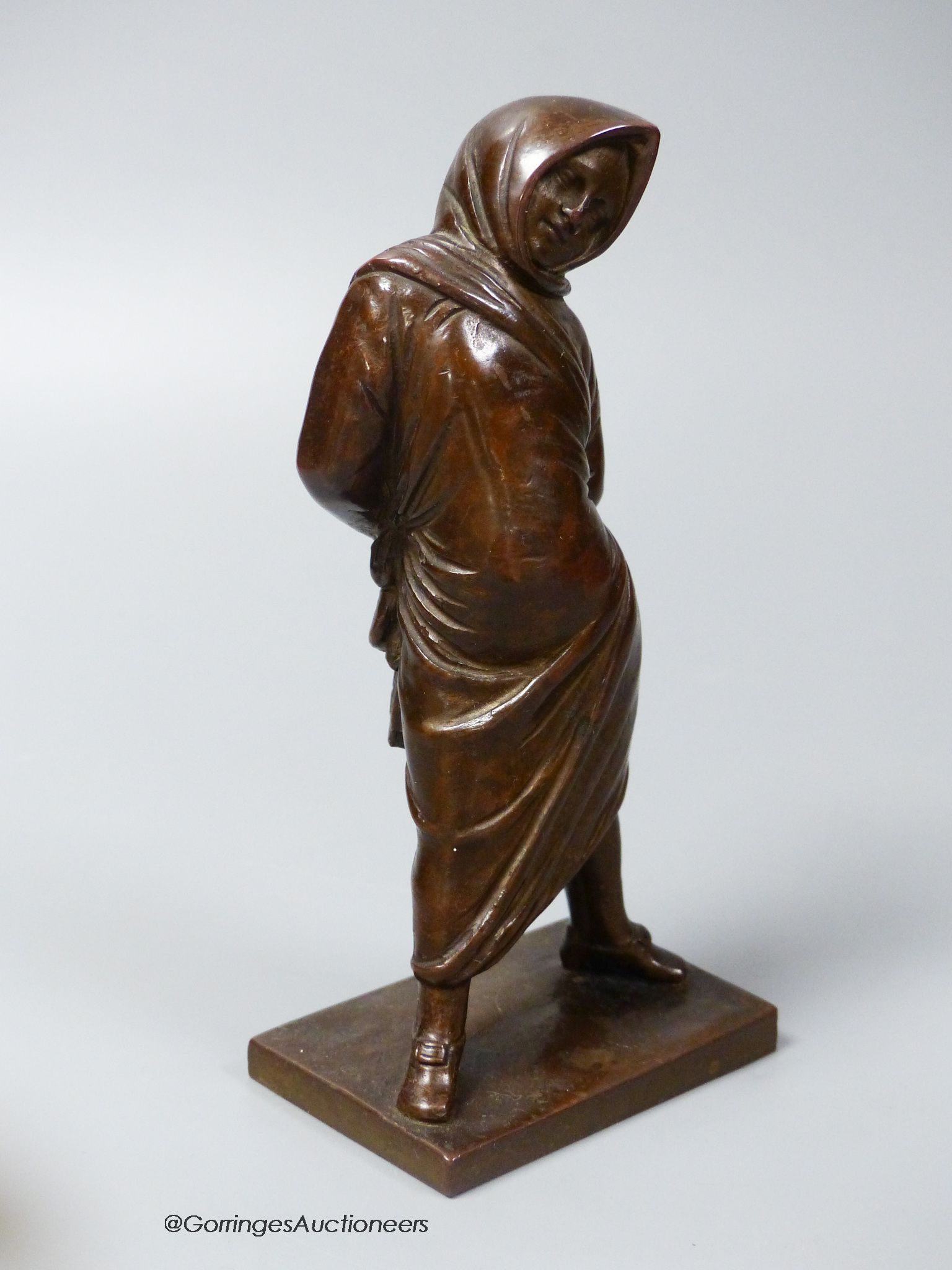 A 19th century French bronze figure 18cm